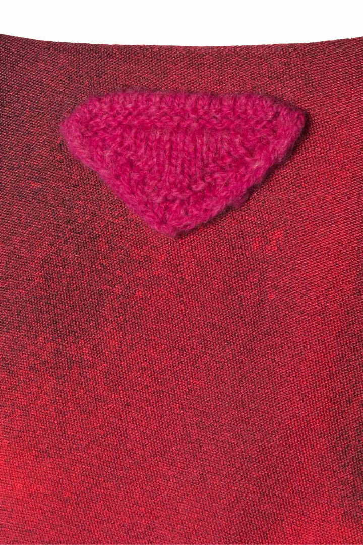 Prada Size 6 2023 Abstract Print Silk Midi Skirt