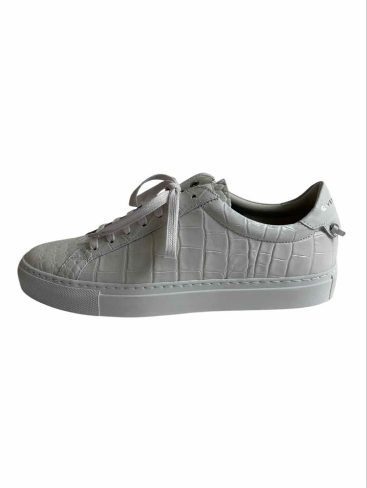 Givenchy Size 38 Urban Street Croc Embossed Leather Sneaker