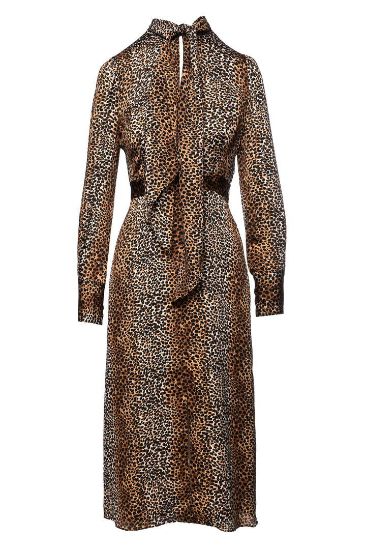 Equipment Size 2 Calanne Leopard Print Midi Dress