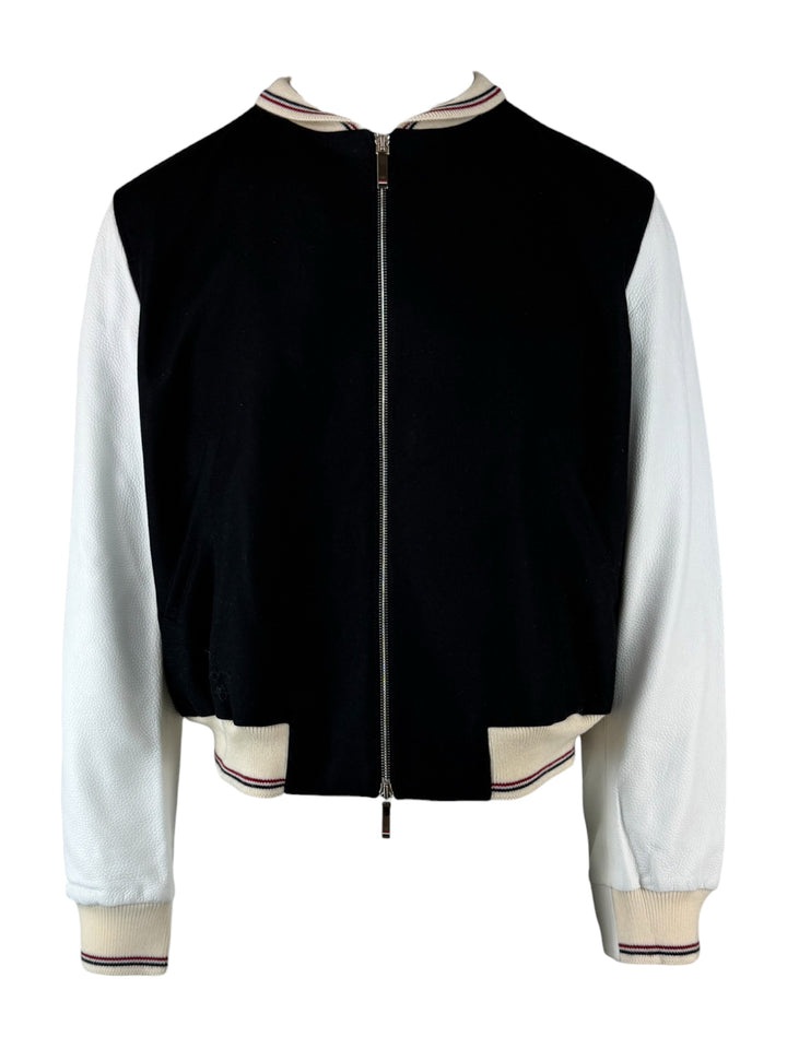 Thom Browne Size 3 Men's Pig Icon Patch Varsity Jacket