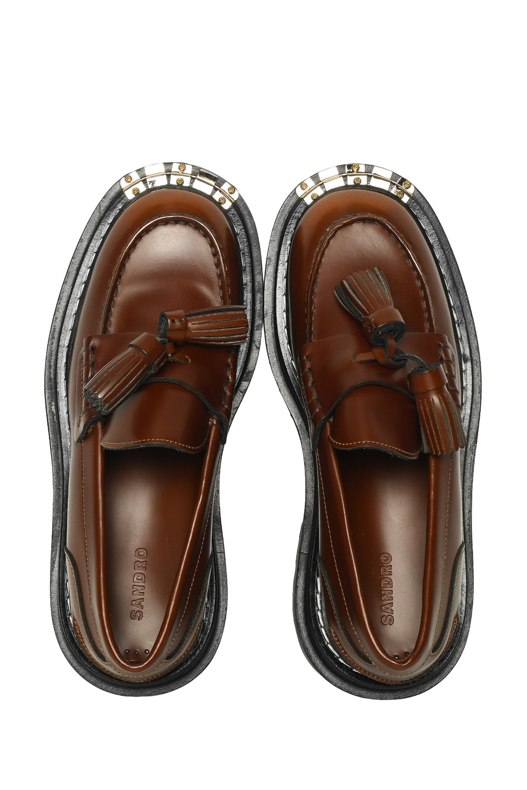 Sandro Size 36 Leather Tassel Loafers