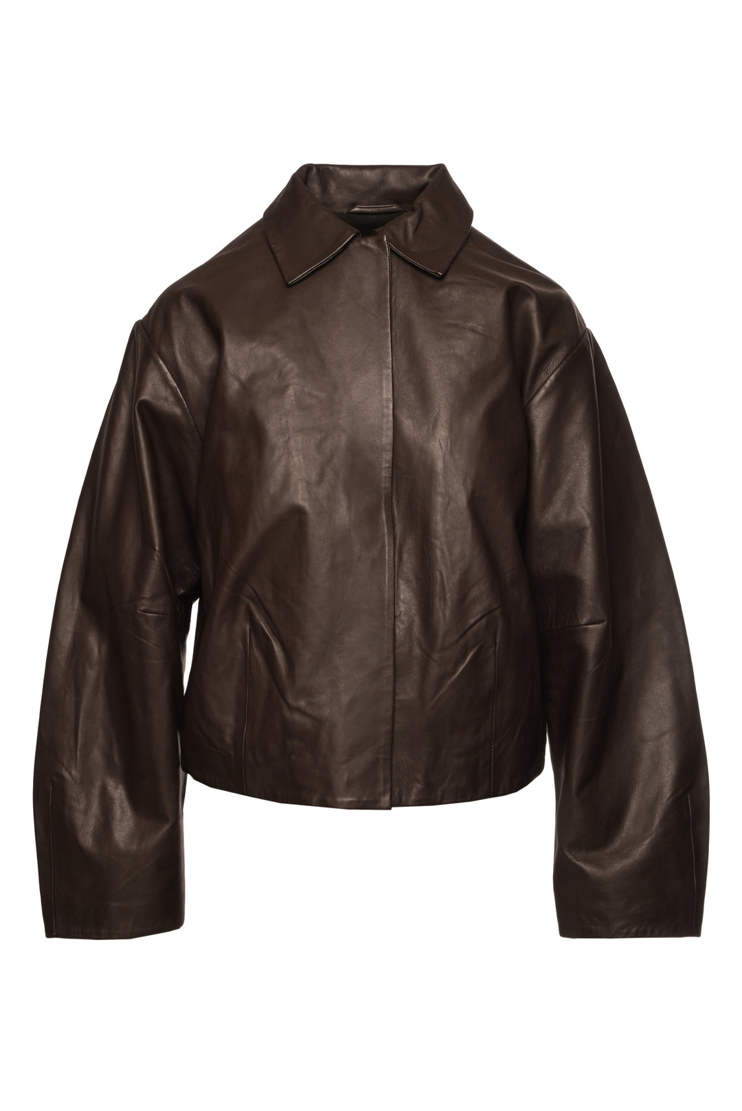 St. Agni Size XXS Cocoon Leather Jacket