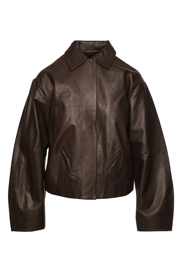 St. Agni Size XXS Cocoon Leather Jacket