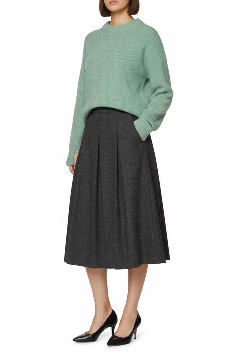 Tibi Size S Cutout Alpaca-Blend Sweater