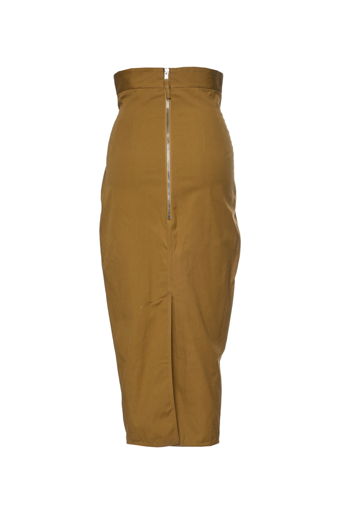 Rick Owens Size 4 Cotton Pencil Maxi Skirt