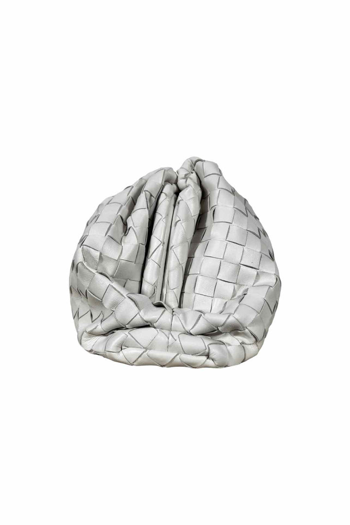 Bottega Veneta Intrecciato Woven Leather Pouch Clutch