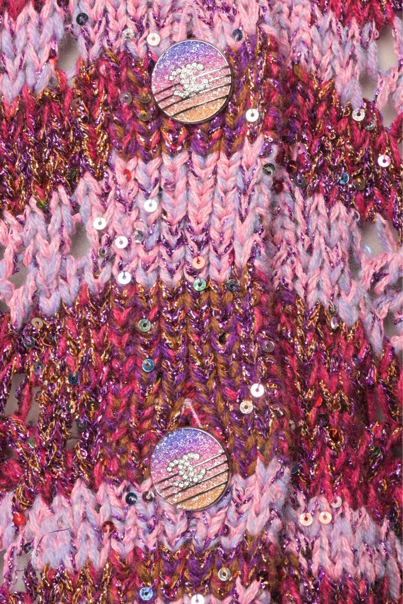 Chanel Size 36 2024 Cruise Sequinned Cardigan