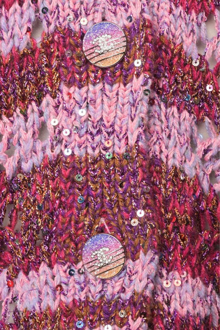 Chanel Size 36 2024 Cruise Sequinned Cardigan