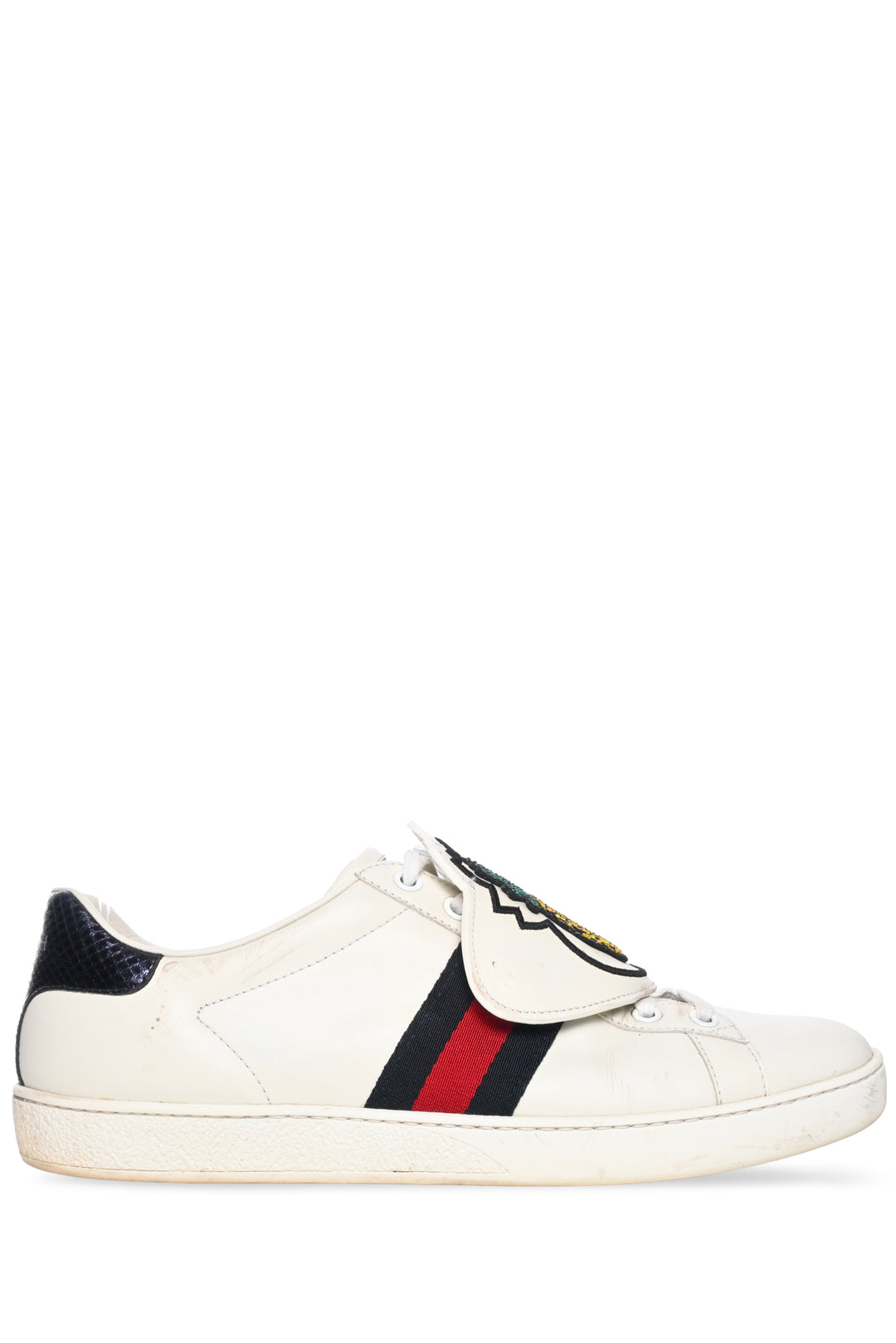 Gucci Size 39.5 Ayers Crystal Web Pineapple Ace Sneaker