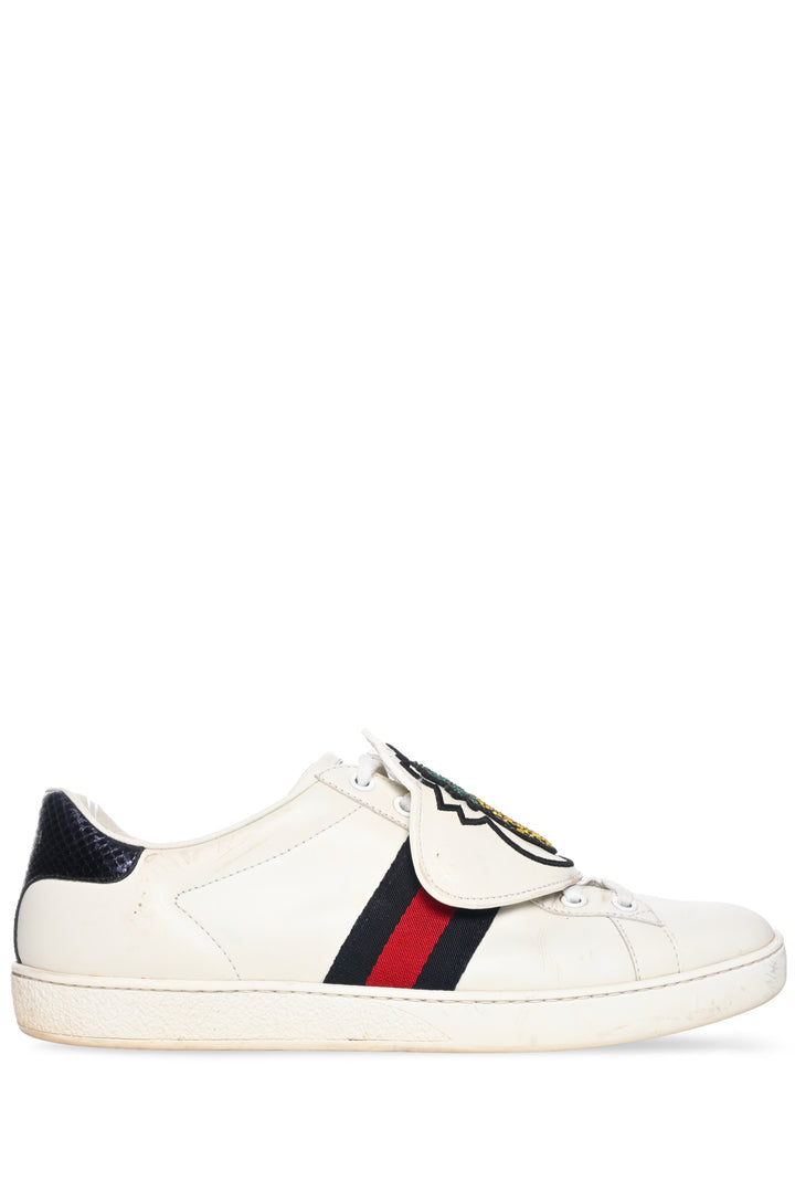 Gucci Size 39.5 Ayers Crystal Web Pineapple Ace Sneaker