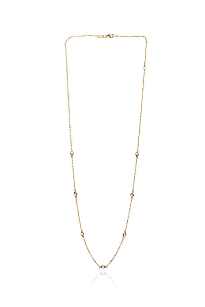 Effy D'Oro 14K Yellow Gold Diamond Station Necklace