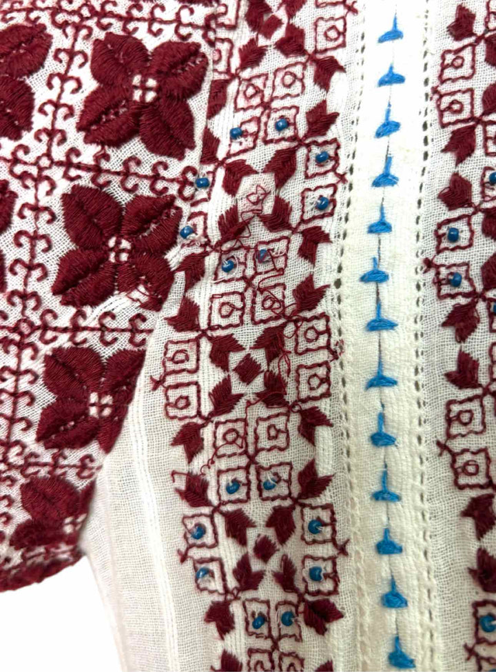 Ulla Johnson Size 4 Embroidered Cotton Dress