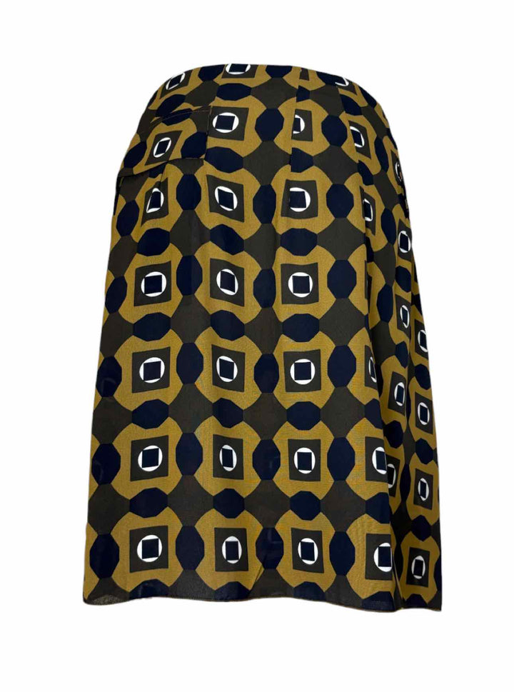 Marni Size 40 Pattern Poly Skirt