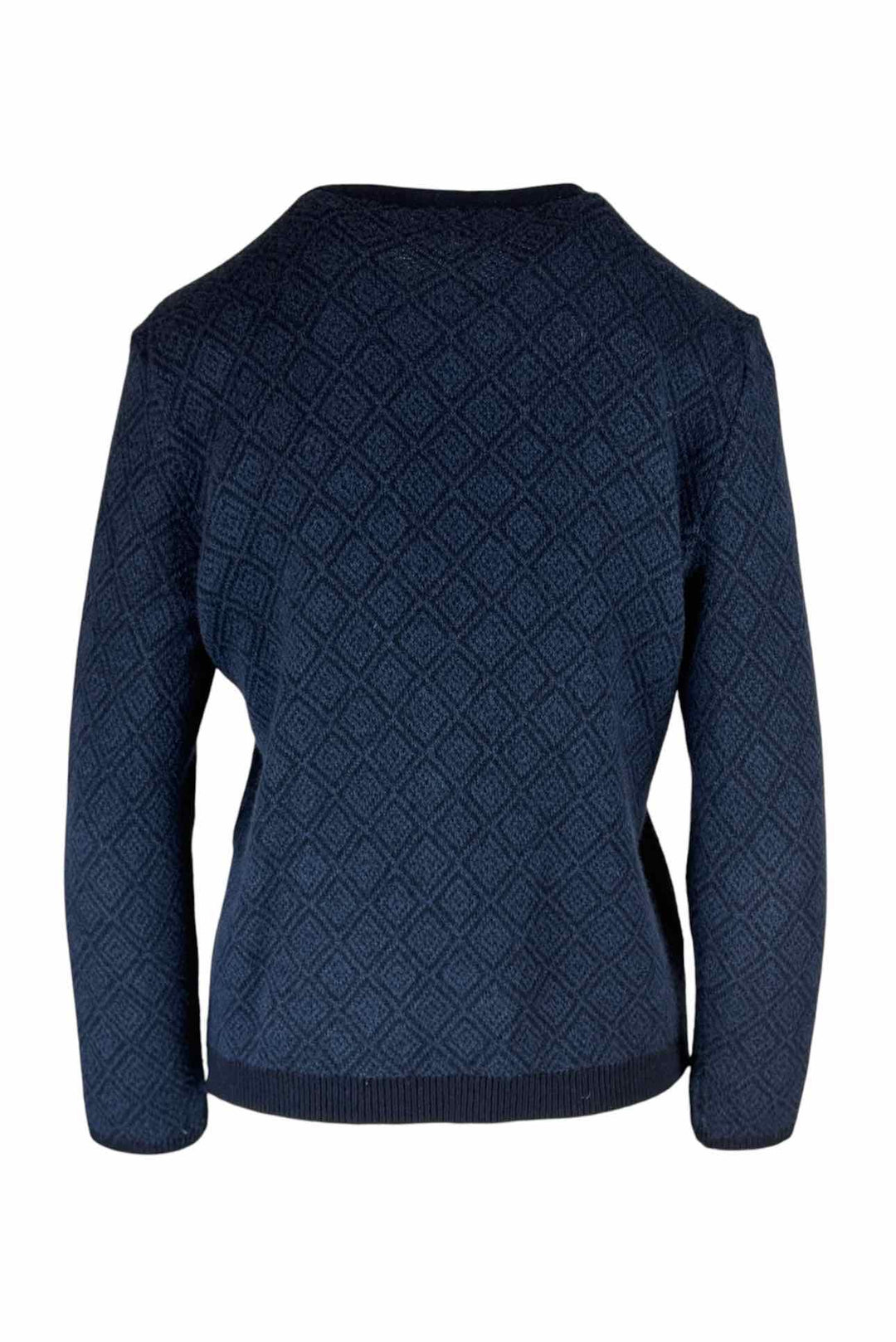 MASSIMO ALBA Size M Diamond Print Cashmere-Blend Cardigan