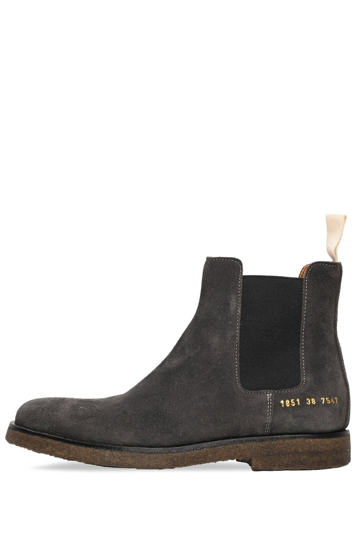 Common Projects Size 38 Suede Chelsea Ankle Boots