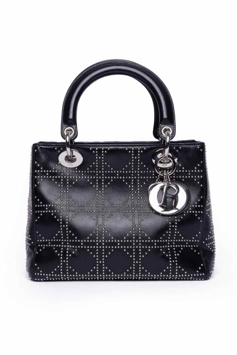 Christian Dior Lady Dior Medium Studded Cannage