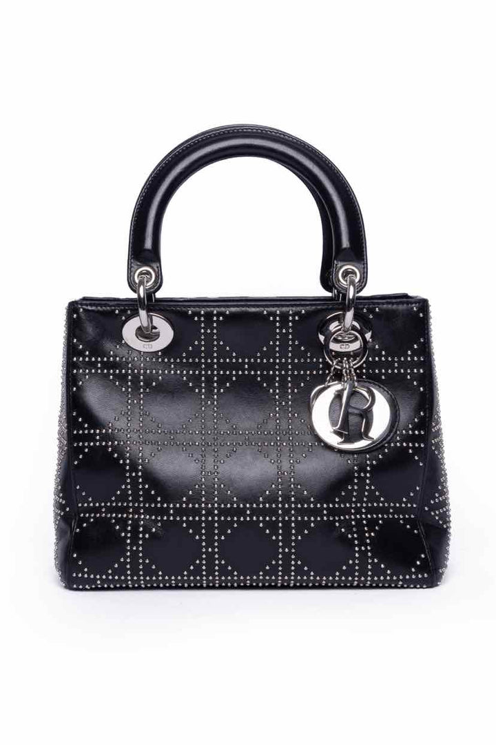 Christian Dior Lady Dior Medium Studded Cannage