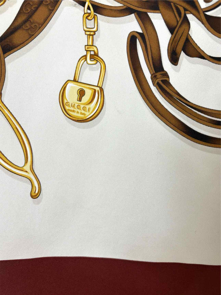 Gucci 85th Anniversary Equestrian Print Silk Scarf