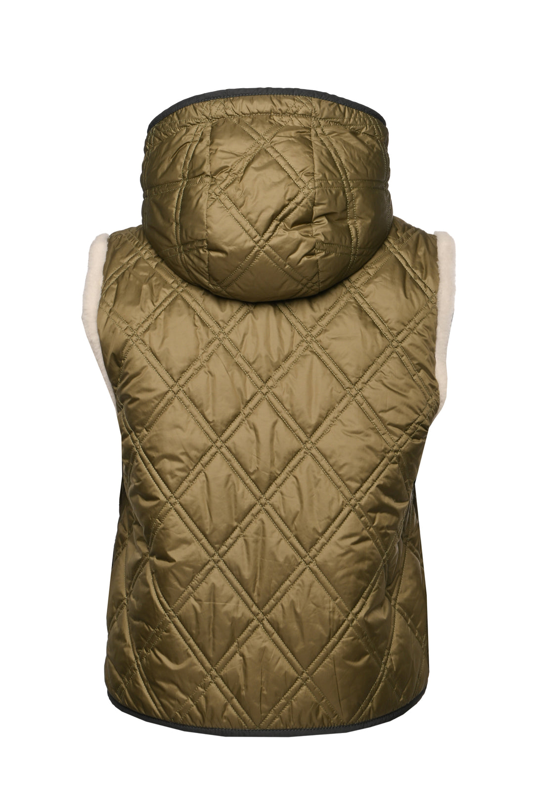 Brunello Cucinelli Size 40 Reversible Shearling Quilted Hooded Vest