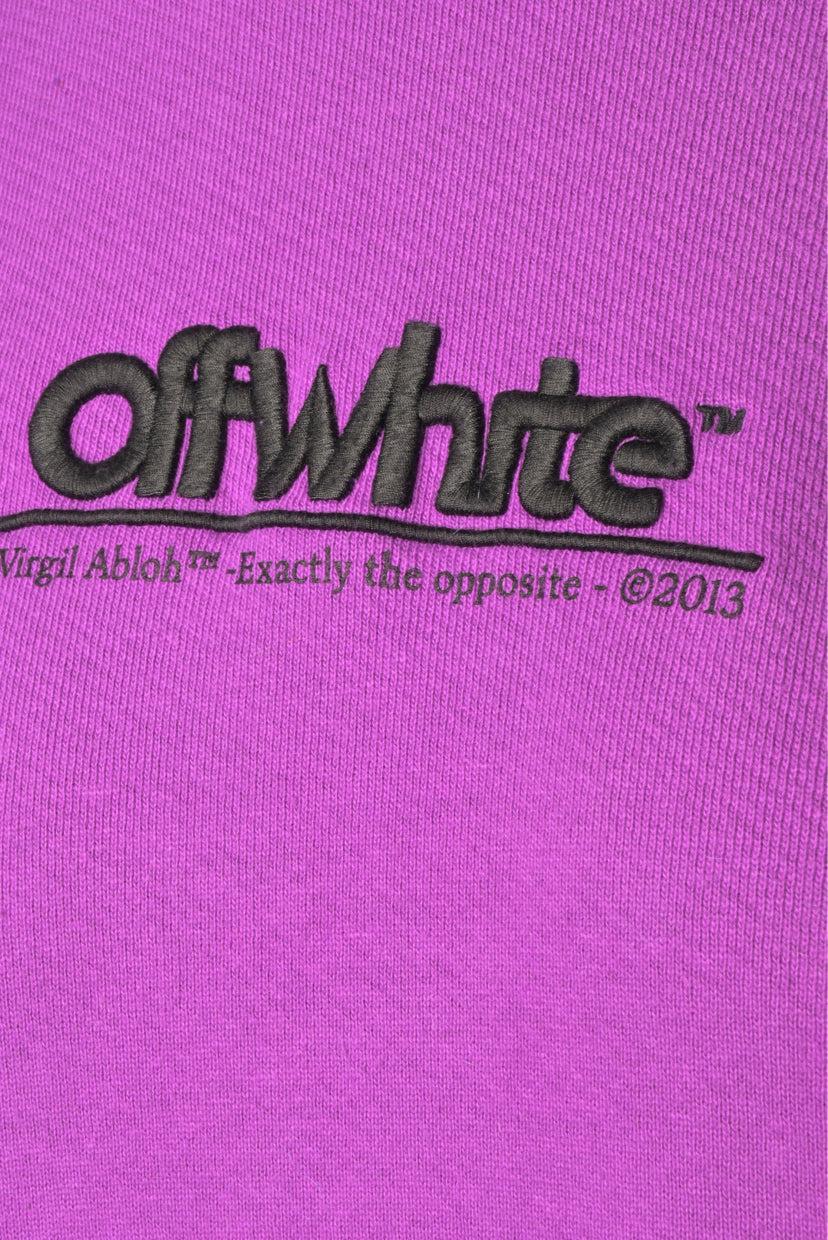 Off White Size S Embroidered Logo Crewneck Sweatshirt