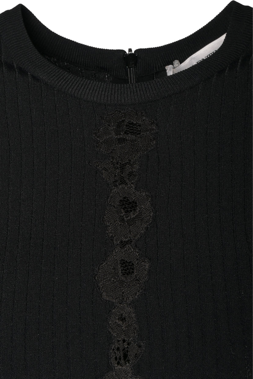 Valentino Size M Lace Knit Mini Dress