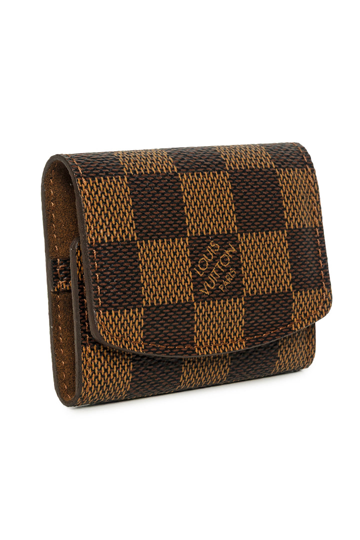 Louis Vuitton 2008 Damier Ebene Cufflinks Case