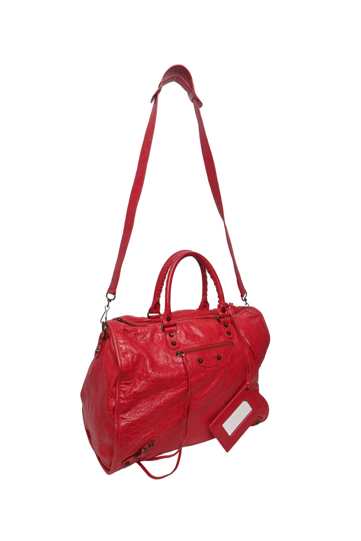 Balenciaga Agneau Leather Motocross Classic Kraft Tote