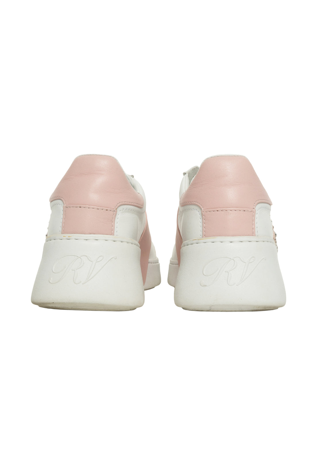 Roger Vivier Size 39.5 Viv' Skate Strass Buckle Leather Sneaker