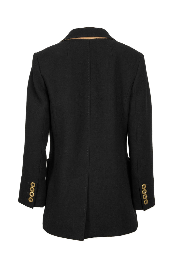 Chloe Size 40 Double Breasted Wool Coat