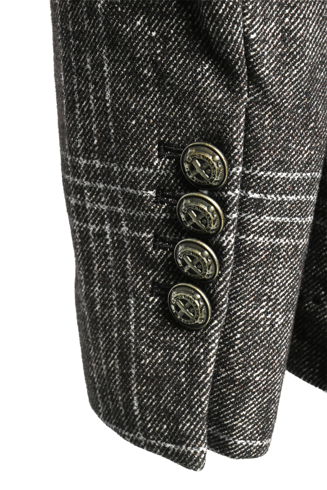 Circolo Size 40 Men's Plaid Cotton Blazer