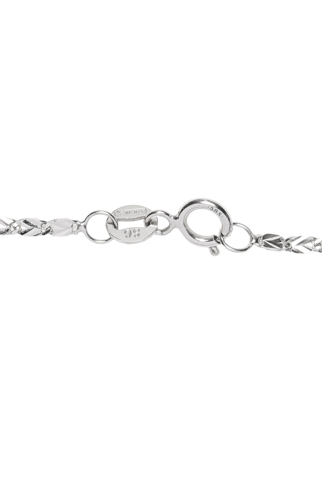 14KT White Gold & Cubic Zirconia Necklace