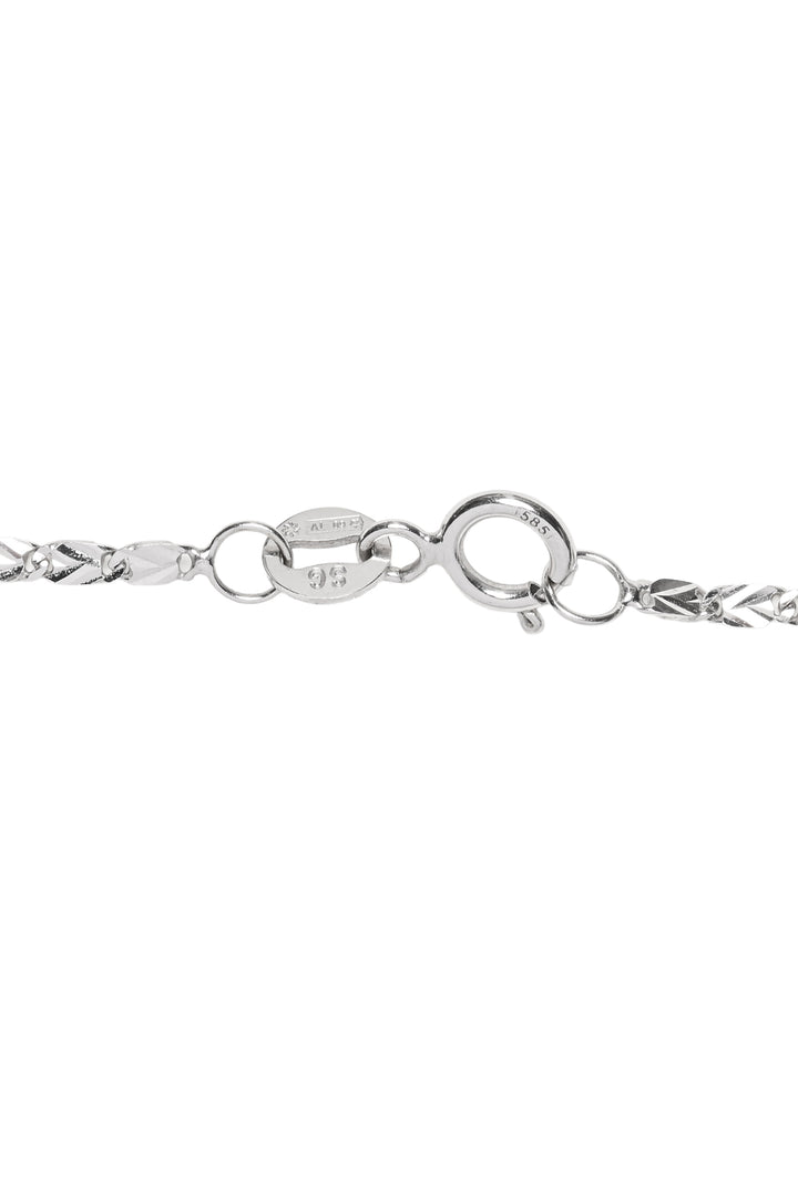 14KT White Gold & Cubic Zirconia Necklace