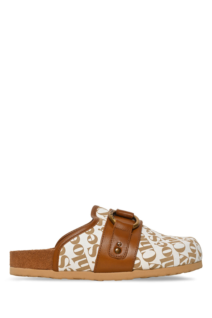 See by Chloe Size 36 Monogram Canvas Gema Mules
