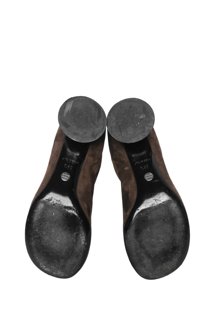 Proenza Schouler Size 39.5 Suede Glove Ankle Boots