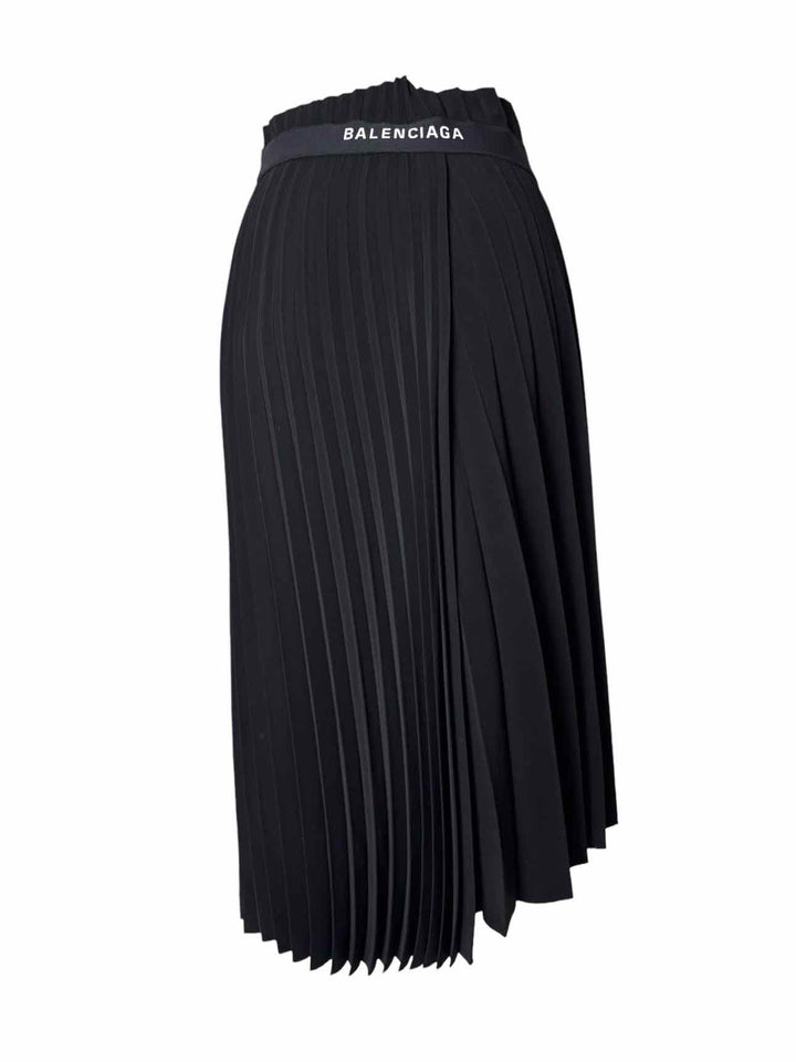 Balenciaga Pleated Logo Size 38 Skirt