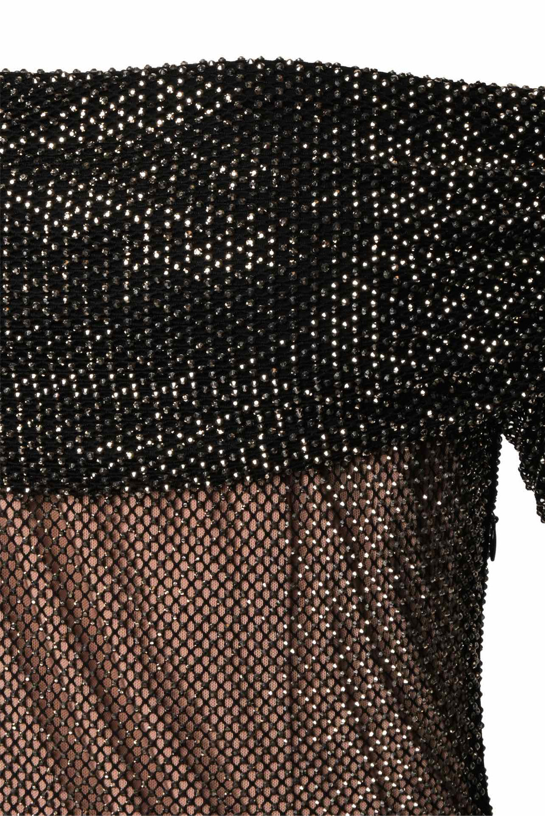 Self Portrait Size 8 Rhinestone Fishnet Maxi Dress