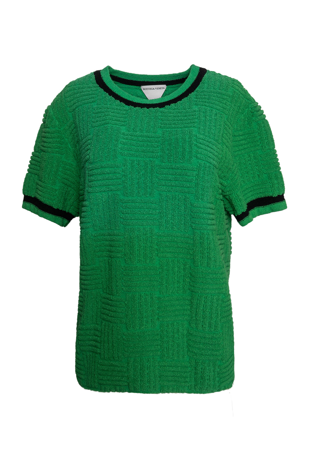 Bottega Veneta Size M Crew-neck Textured T-Shirt