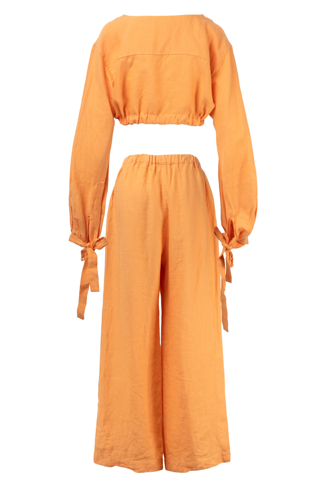 Bondi Born Size S/M Cropped Long Sleeve Top & Pant Set