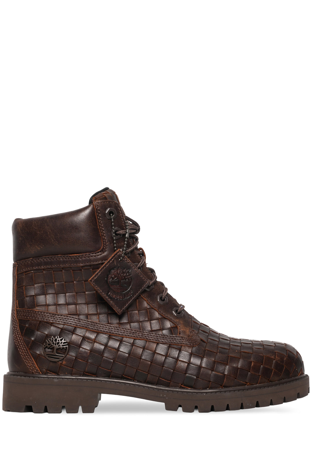 Timberland Mens Shoe Size 10 Premium 6 Inch Woven Leather Boots