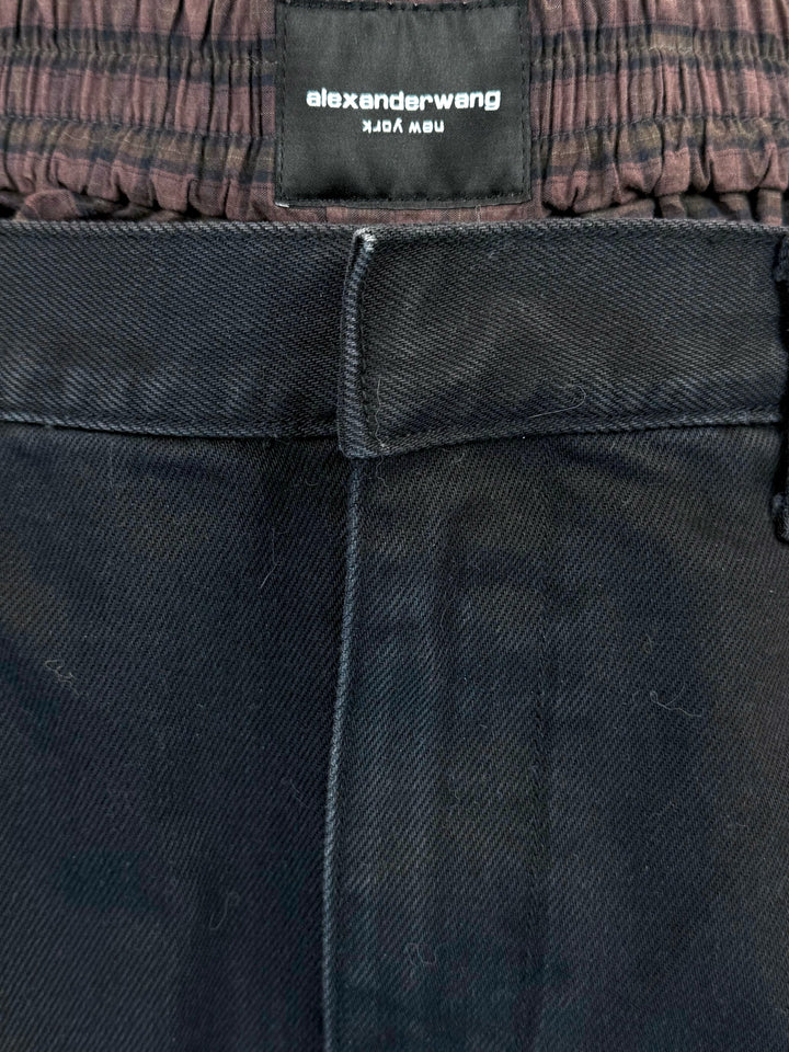 Alexander Wang Size 26 Pleated Denim Shorts