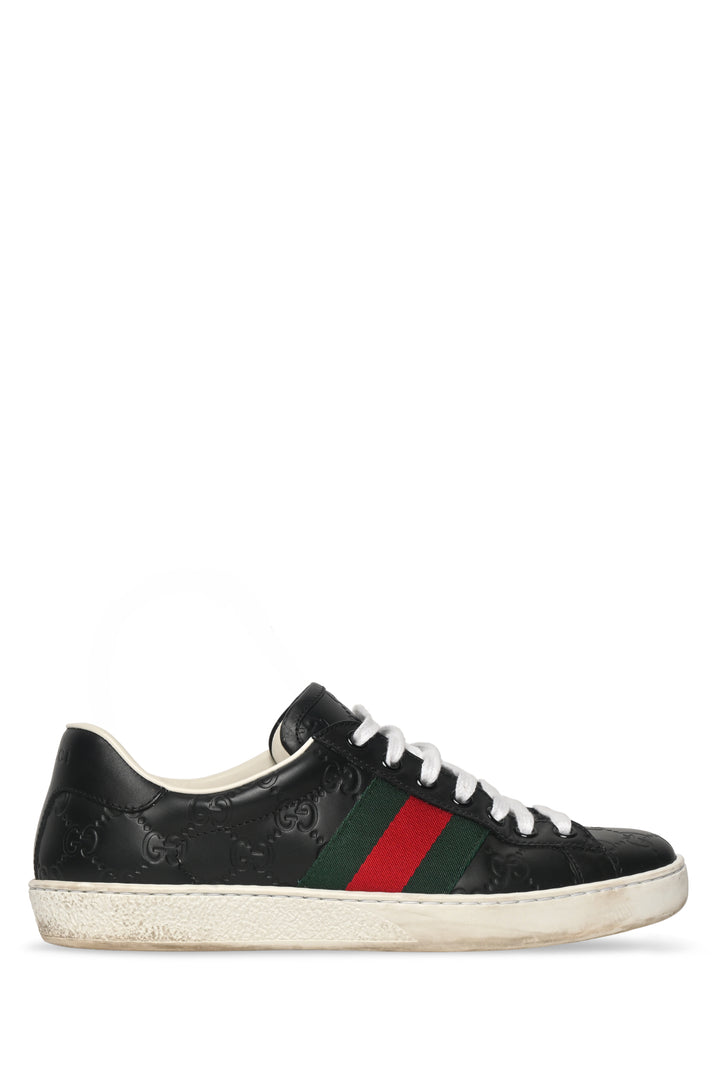 Gucci Size 8 Monogram Ace Web Sneaker