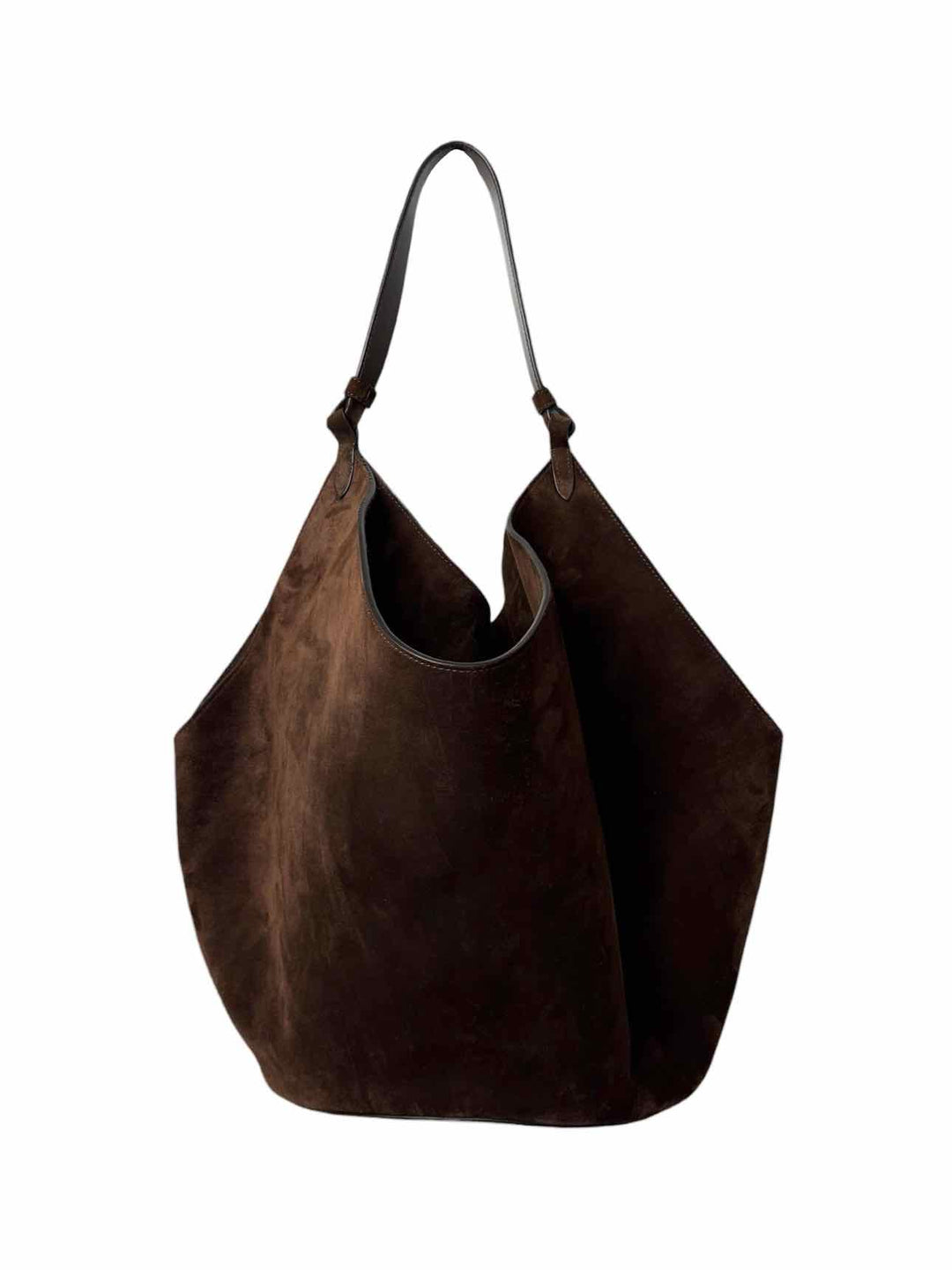 Khaite Medium Lotus Suede Tote Purse