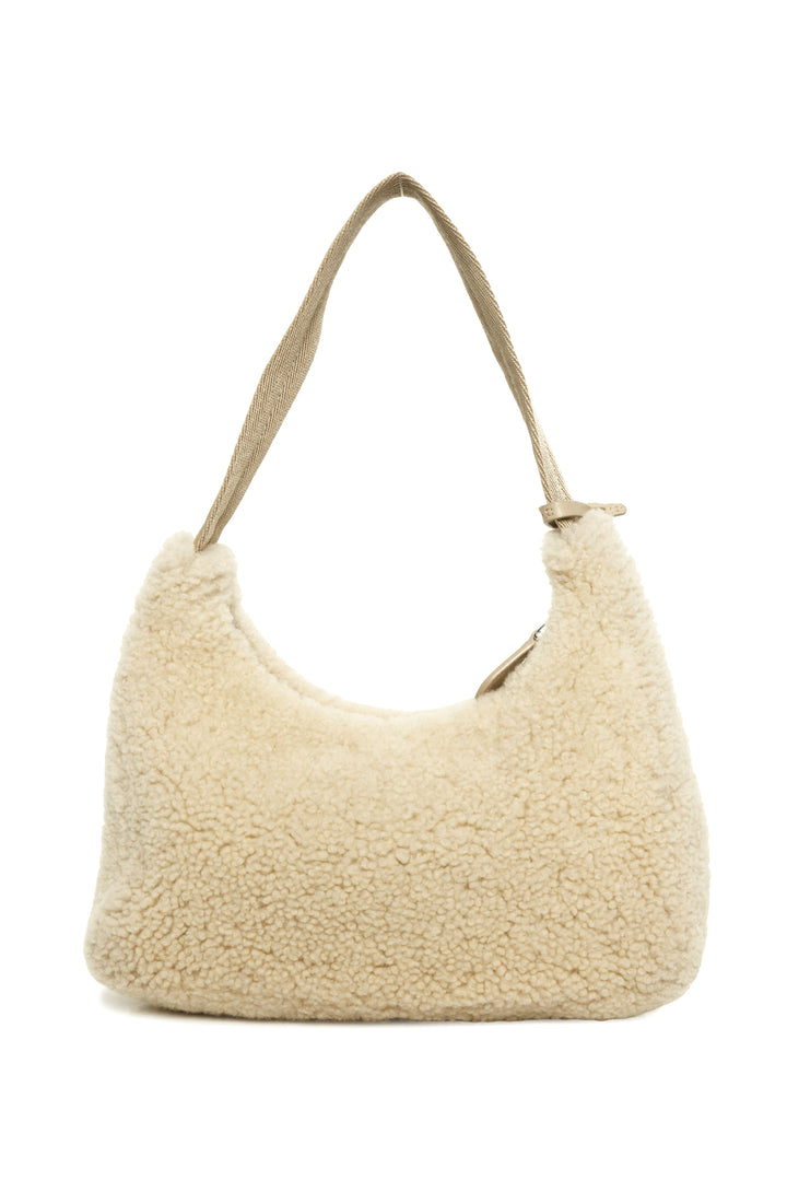 Prada Shearling Mini Re-Edition 2000 Shoulder Bag