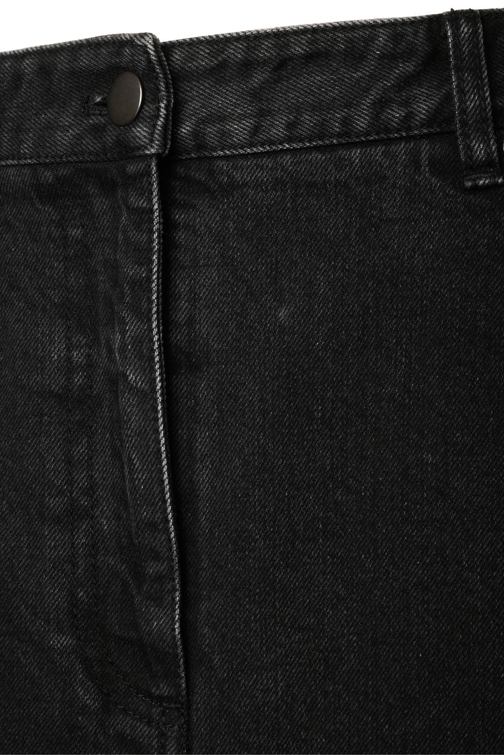 Tibi Size 29 Denim Midi A-Line Skirt