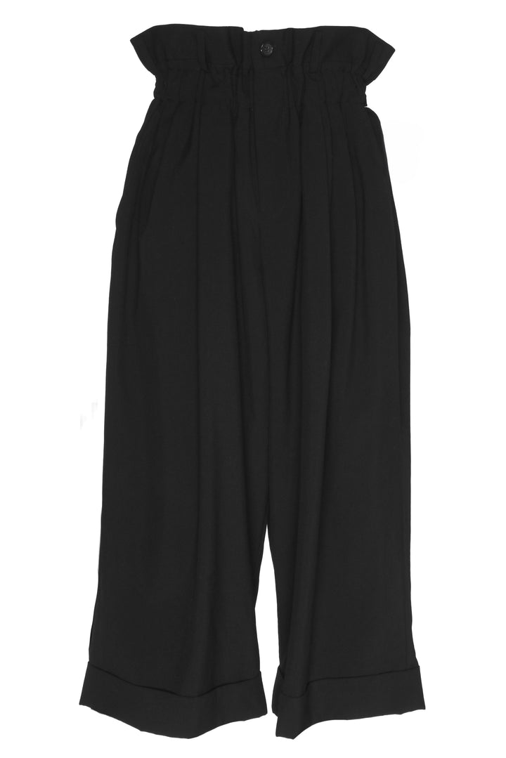 Comme Des Garcons Size XS Cropped High Waist Ruched Waist Pants