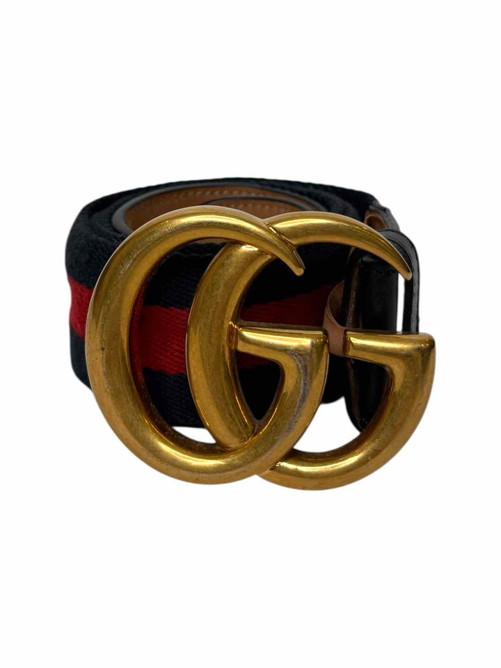 Gucci GG Buckle Web Size 34 Belt