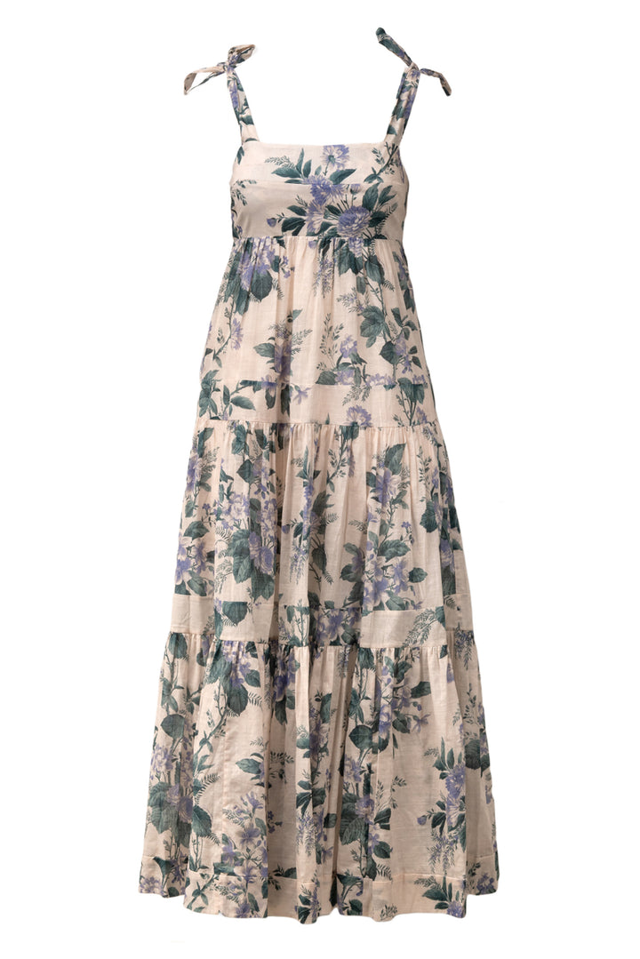 Zimmermann Size 2 Cassie Tie Shoulder Floral Dress