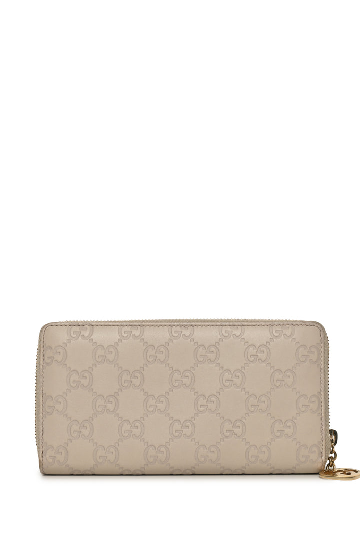 Gucci Lovely Guccissima Zip Around Wallet