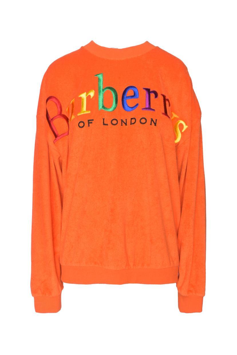 Burberry Size M Men's Rainbow Logo Terry Crewneck Sweater
