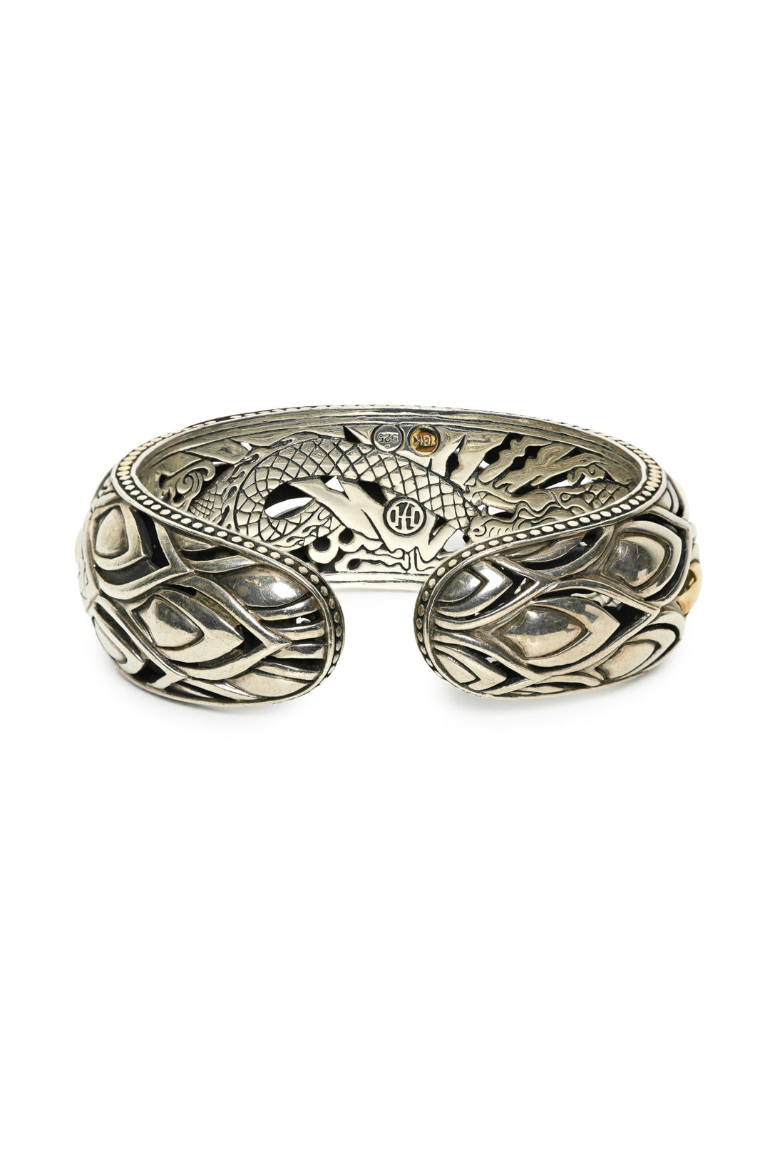 John Hardy Sterling Silver & 18K Gold Legends Naga Cuff Bracelet